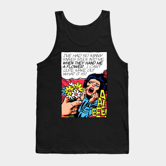Knives and Flowers Tank Top by butcherbilly
